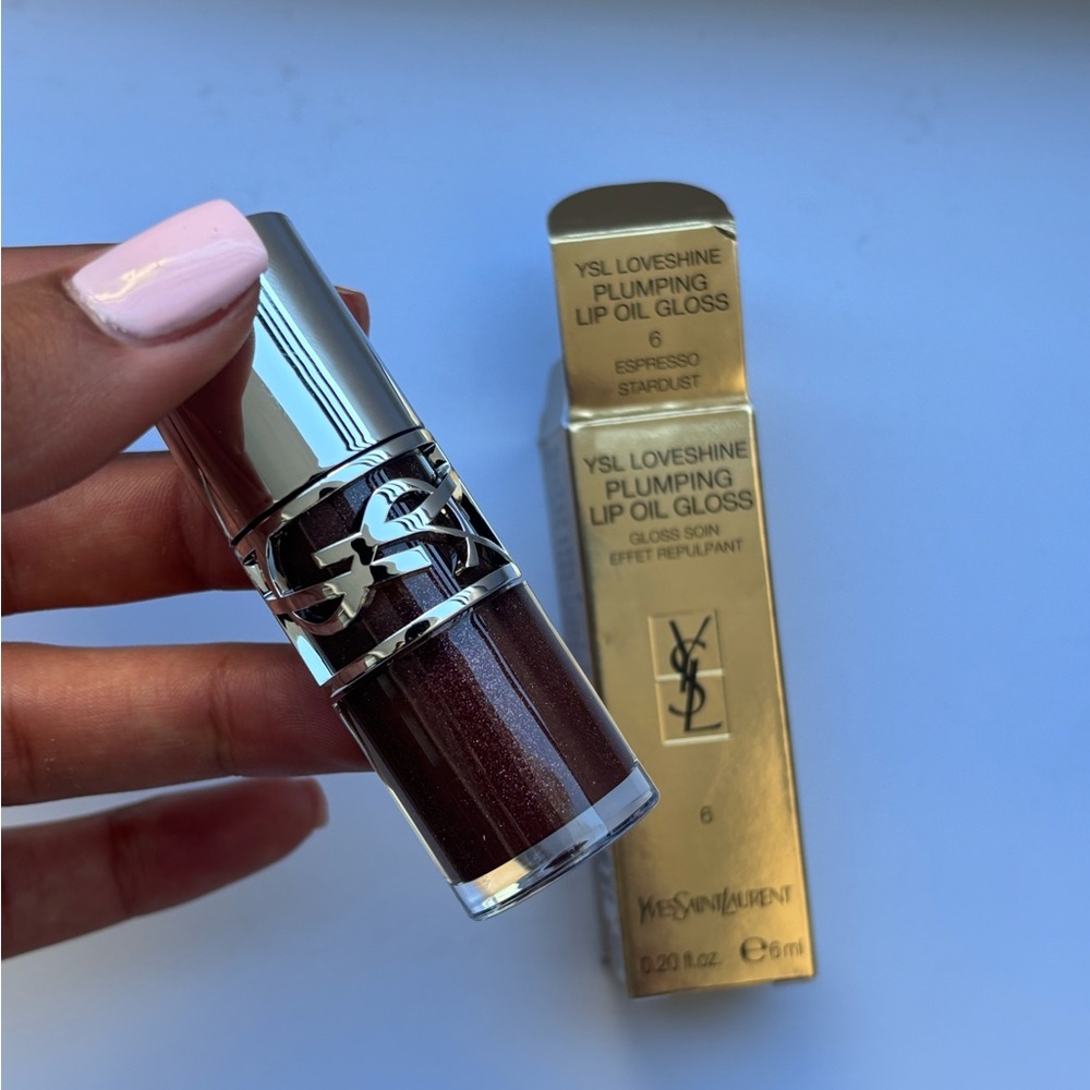 *YSL* Loveshine Plumping Lip Oil Gloss - ESPRESSO STARDUST: Shade 6